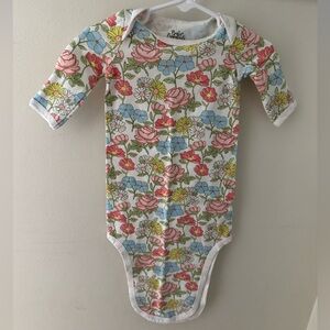 3M- Floral Long Sleeve Baby Gown